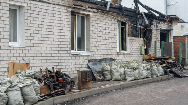 Professional Fire Damage Removal technician working in Osseo, MN